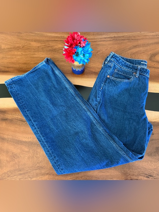 Old Navy Denim - Old Navy 12 Tall Mid Rise Wide Leg Women's Blue Jeans